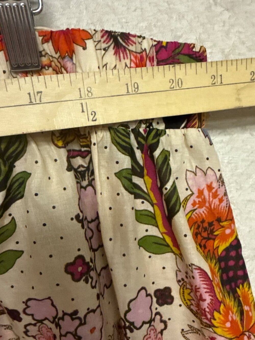 Philosophy NWT Women's 3X 100% Cotton Boho Floral Midi Skirt Plus Cottagecore - Picture 5 of 10